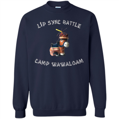 Lip Sync Camp T-shirt Camp Wawaloam Navy