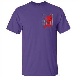 Bowling Man T-shirt - American Flag Bowling T-shirt