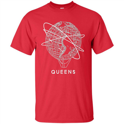 Queens New York Unisphere T-shirt Red