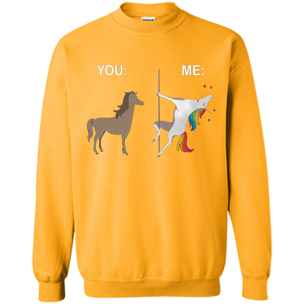Cute Unicorn You And Me T-shirt Gold