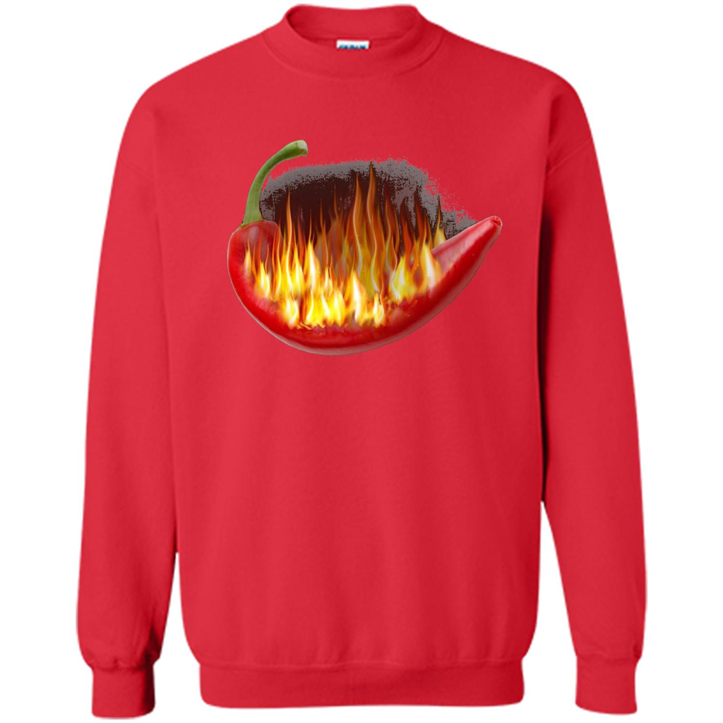 Hot Pepper On Fire T-shirt Red