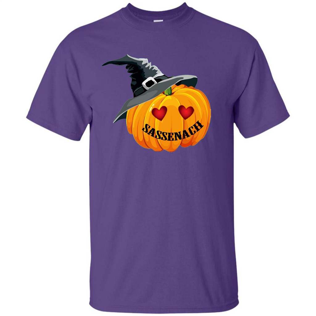 Sassenach Pumpkin Halloween T-shirt Purple