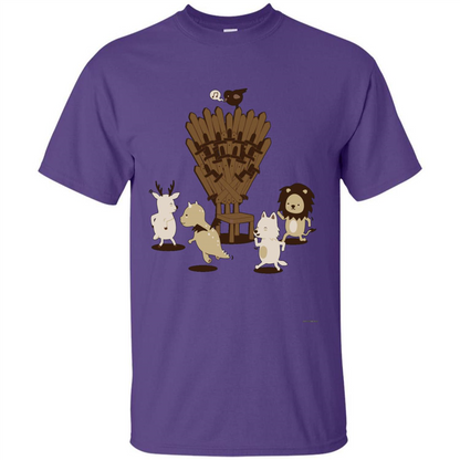 Game Of Musical Thrones Characters T-shirt Purple