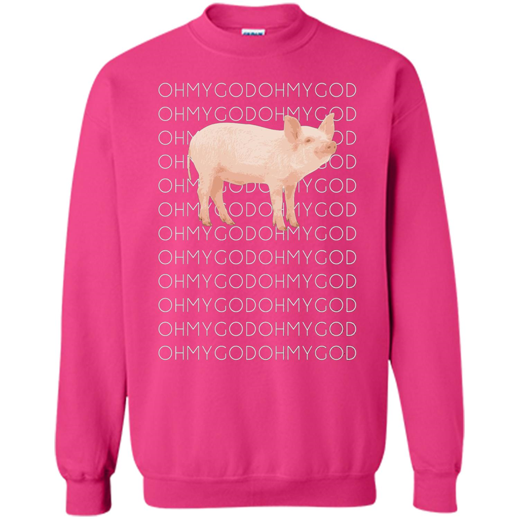 Oh My God Pig T-shirt Cute Pig T-shirt Heliconia
