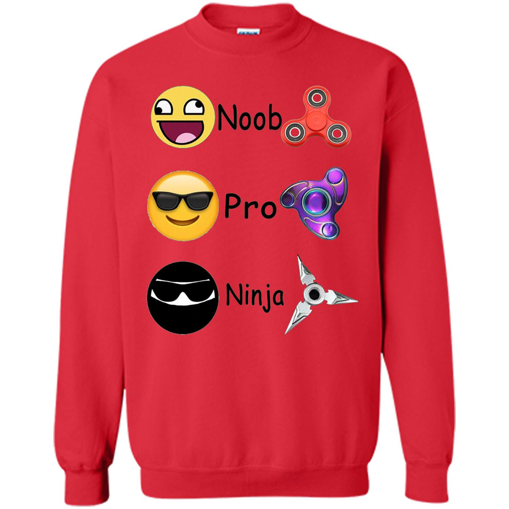 Fidget Spinner Emoji Classification Gamer Guide T-shirt Red