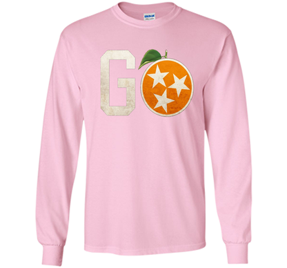 Tennessee Vintage Distressed Orange and White Flag Shirt t-shirt Light Pink