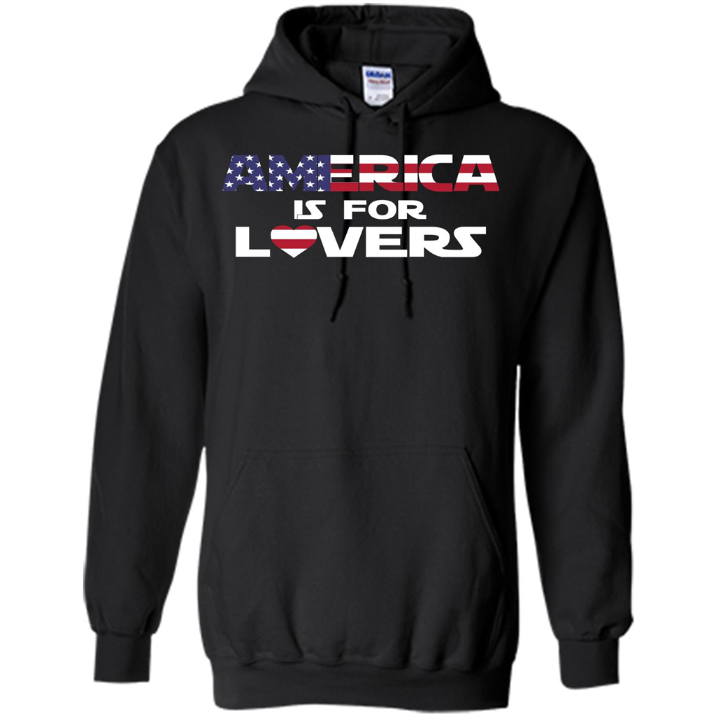 America Is For Lovers T-shirt Black