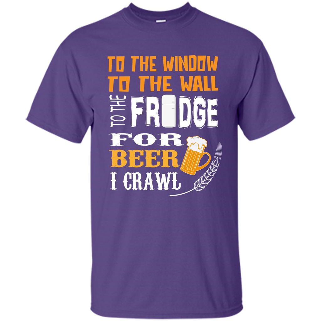 Beer. For Beer I Crawl T-shirt Purple
