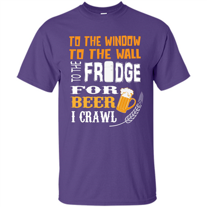 Beer. For Beer I Crawl T-shirt Purple