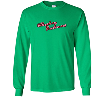 Whiskey Business Drinking 80's T-shirt shirt Irish Green
