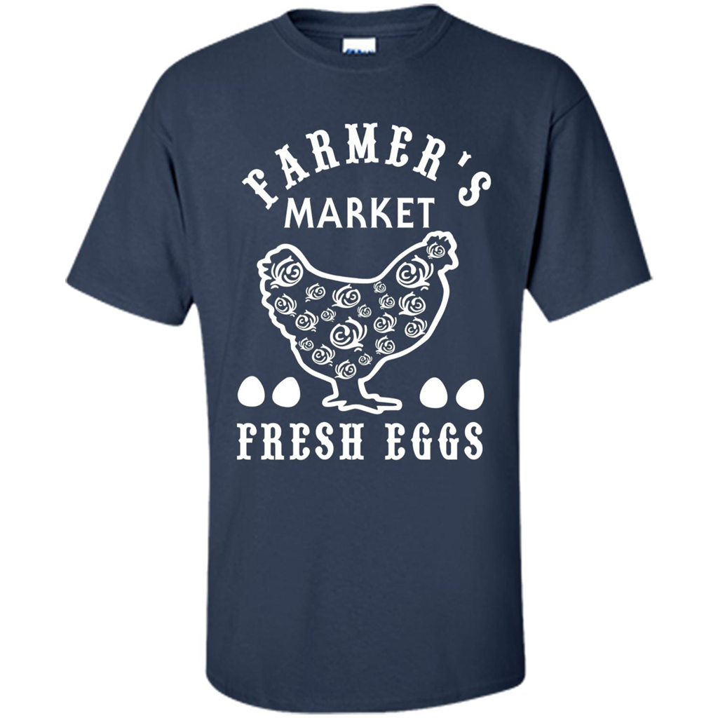 Famer's Market Fresh Eggs T-shirt Navy