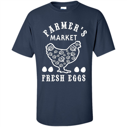 Famer's Market Fresh Eggs T-shirt Navy