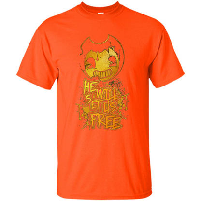 He Will Set Us Free T-shirt Orange