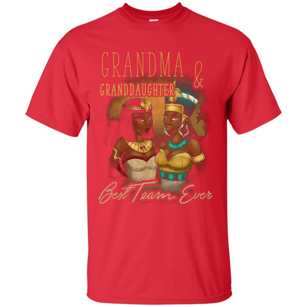 Family T-shirt Grandma Granddaughter Best Team Ever T-shirt