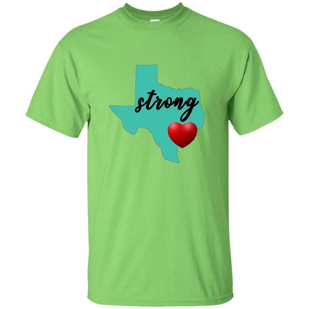 Texas Strong Support Texans T-shirt Lime