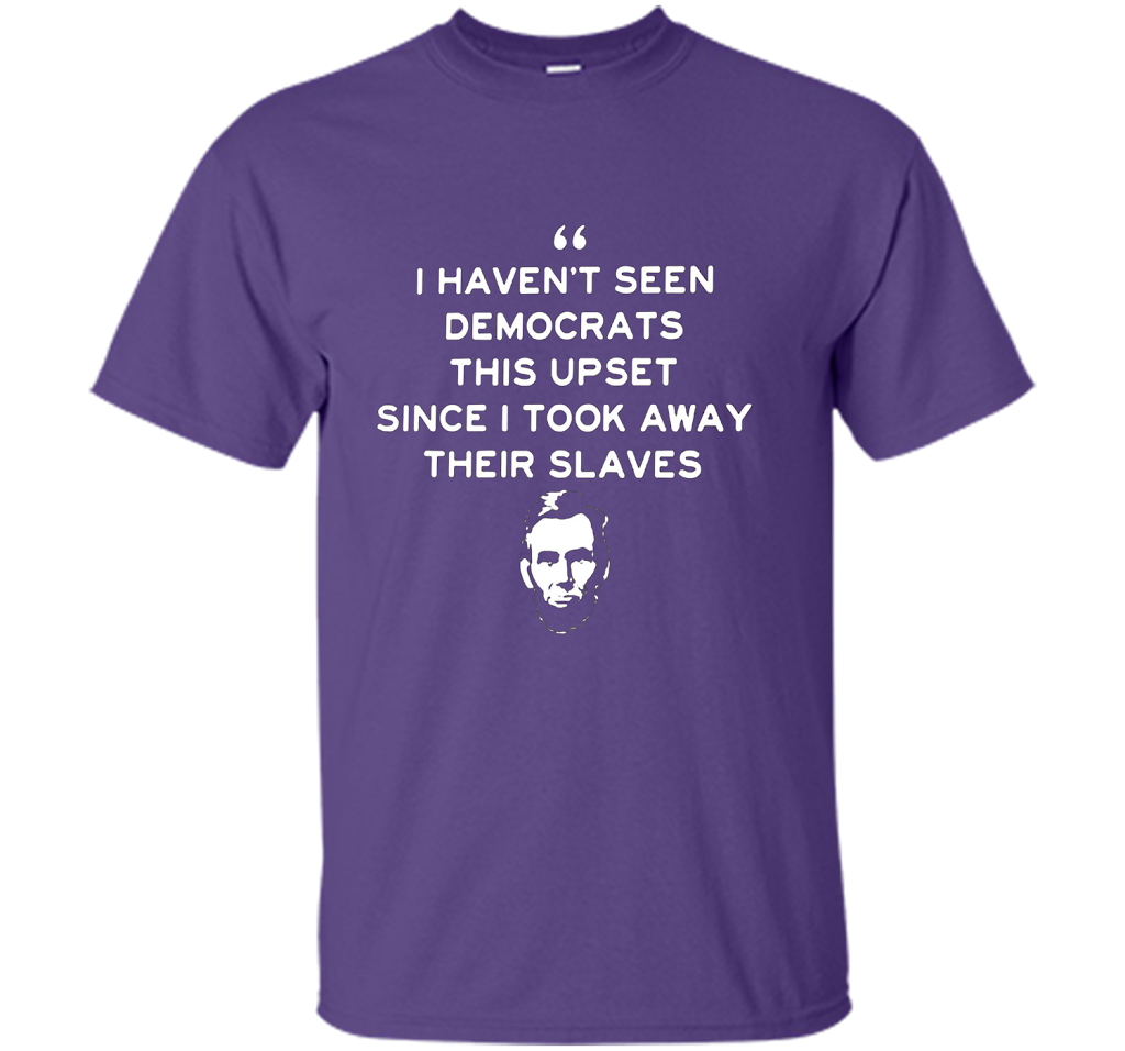 Political T-shirt I Haven't Seen Democrats T-shirt Purple