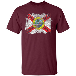 Florida Strong T-shirt Florida Distressed Flag T-Shirt