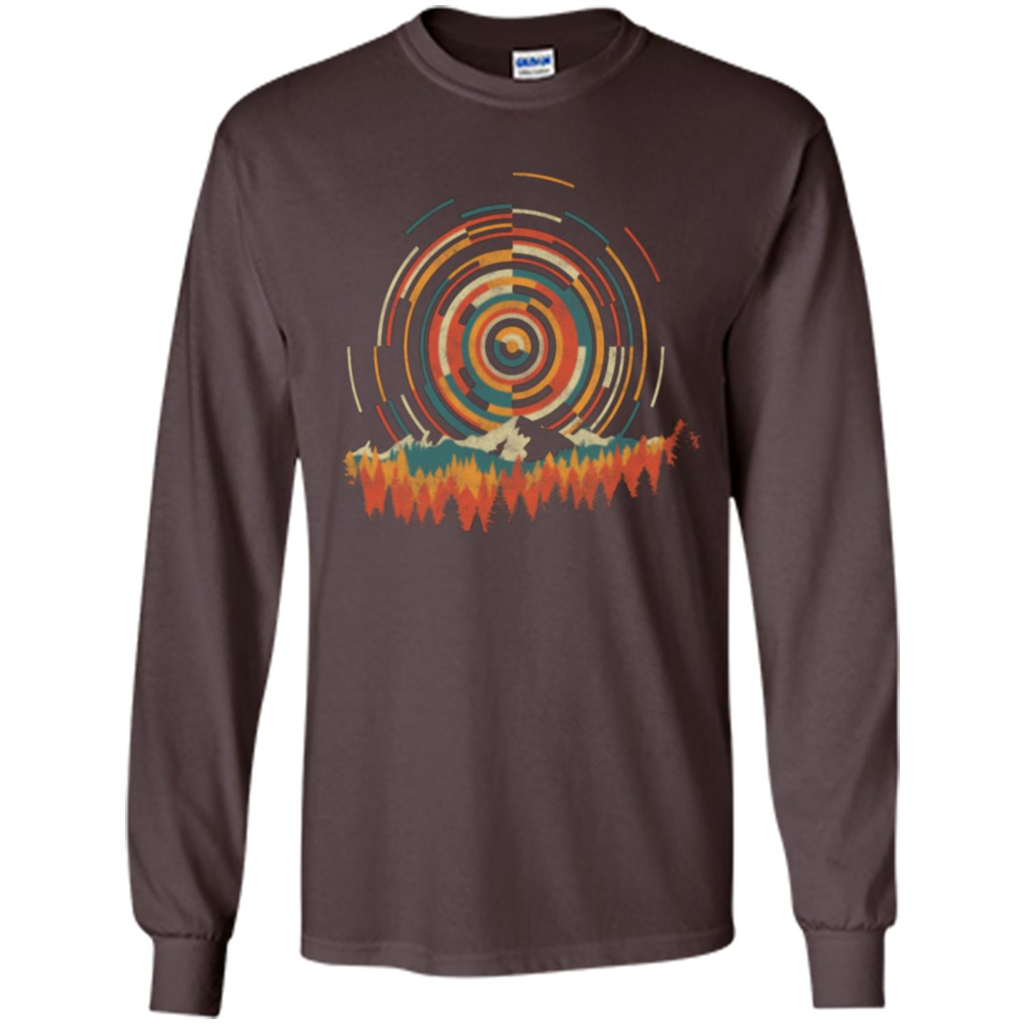 The Geometry Of Sunrise T-shirt Dark Chocolate