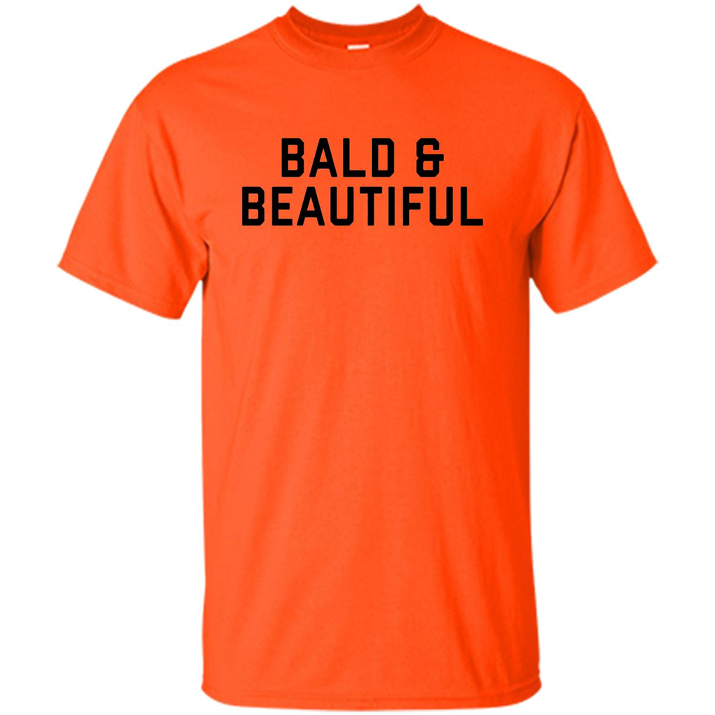 Bald and Beautiful T-shirt Orange