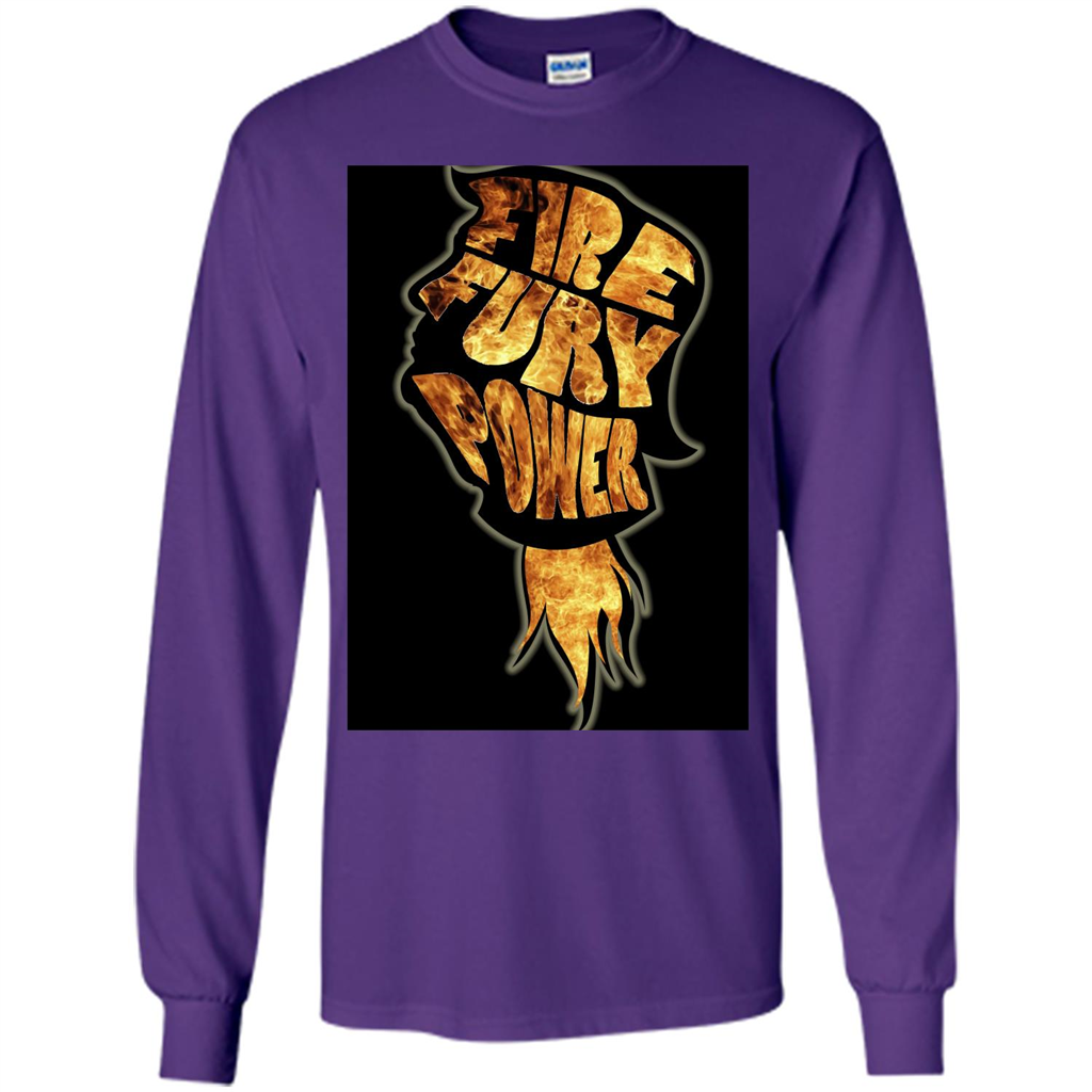 Fire Fury Power T-shirt Purple