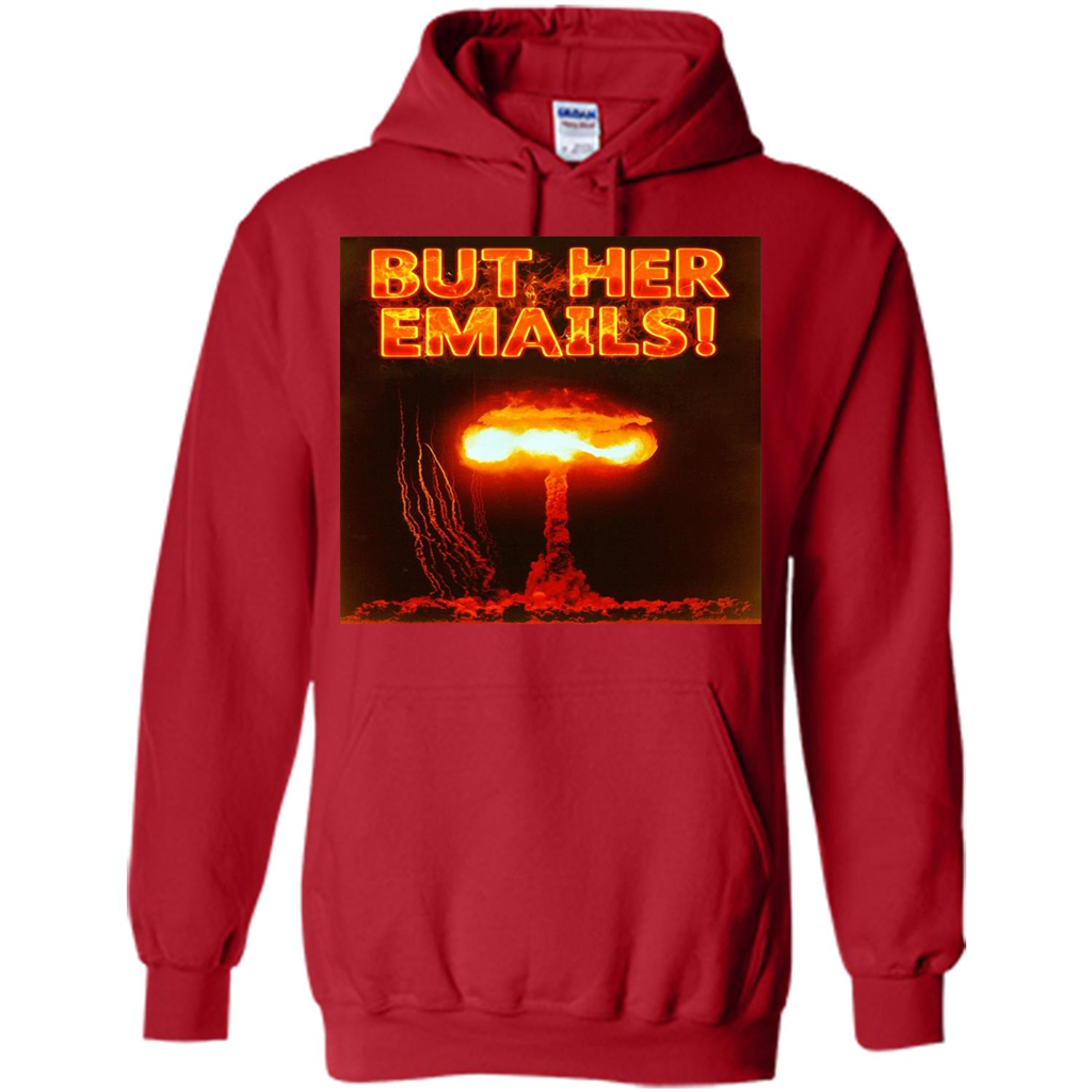 Funny American T-shirt But Her Emails Red