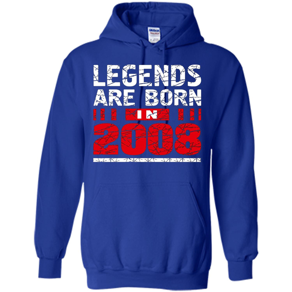 Birthday Gift T-shirt Legends Are Born In 2008 T-shirt Royal