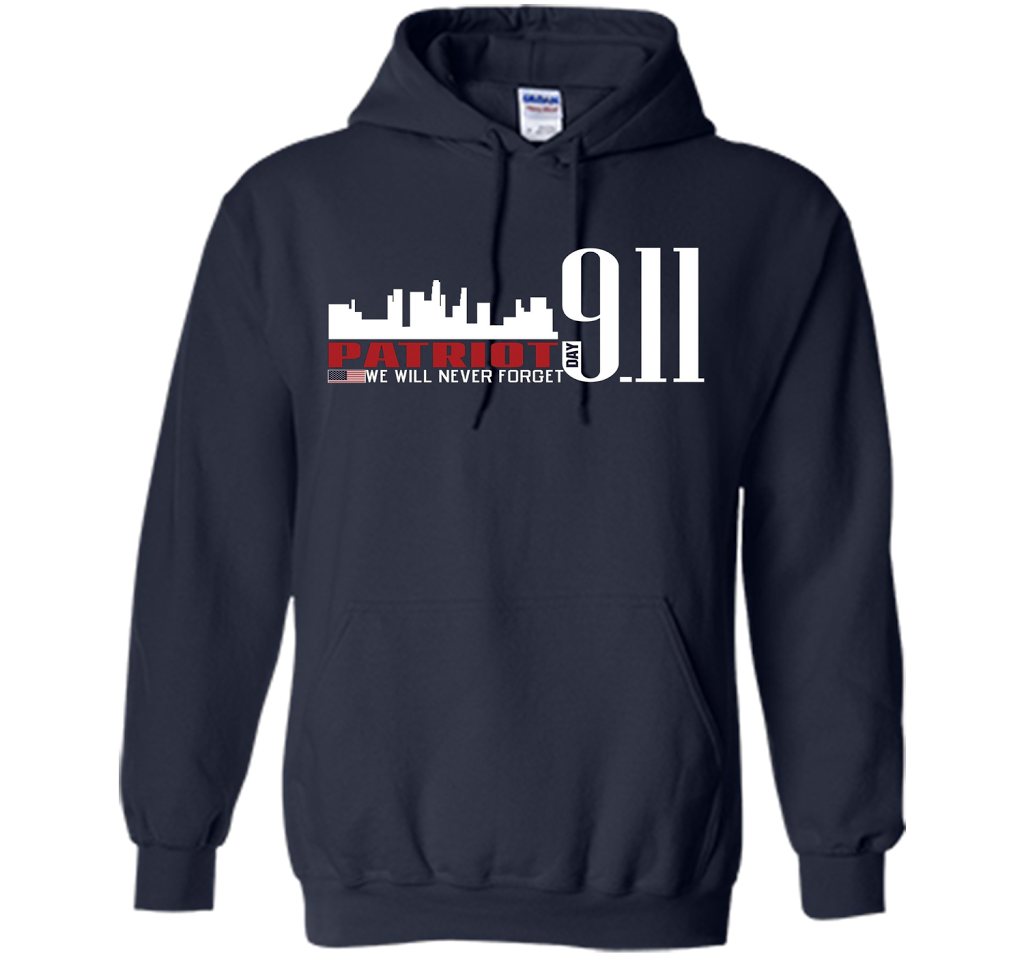Patriot Day 911 Memorial We Will Never Forget TShirt t-shirt Navy