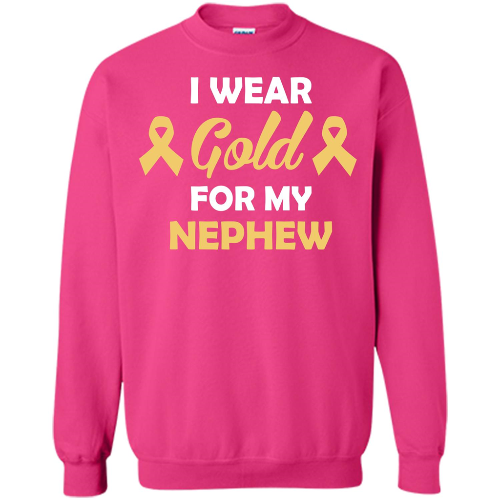 Cancer Awareness T-shirt I Wear Gold For My Nephew