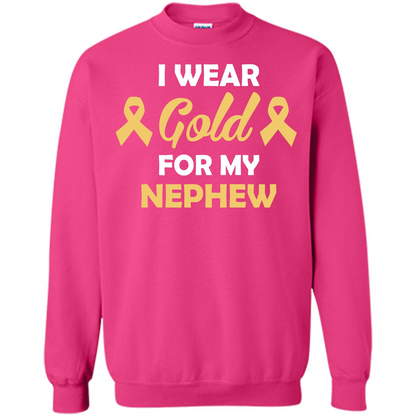 Cancer Awareness T-shirt I Wear Gold For My Nephew