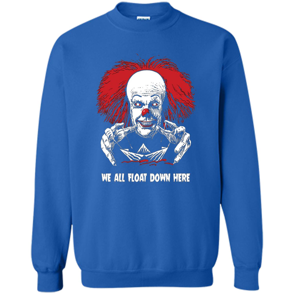 Red Balloon We All Float Down Here T-shirt Horror Halloween T-shirt Royal