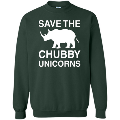 Save the Chubby Unicorns T Shirt For Men, Womens, and Kids Forest Green