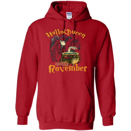 HalloQueen Are Born In November T-shirt Red