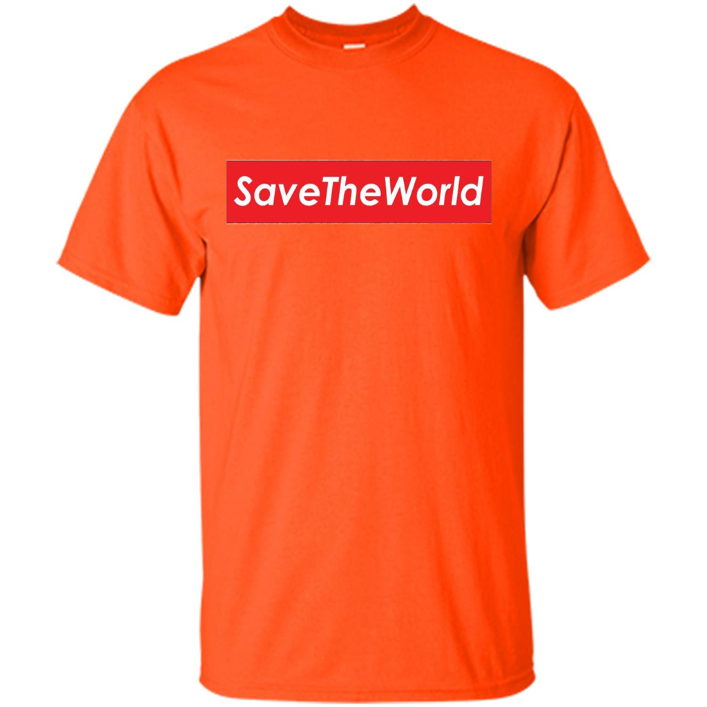 Save The World T-shirt Orange