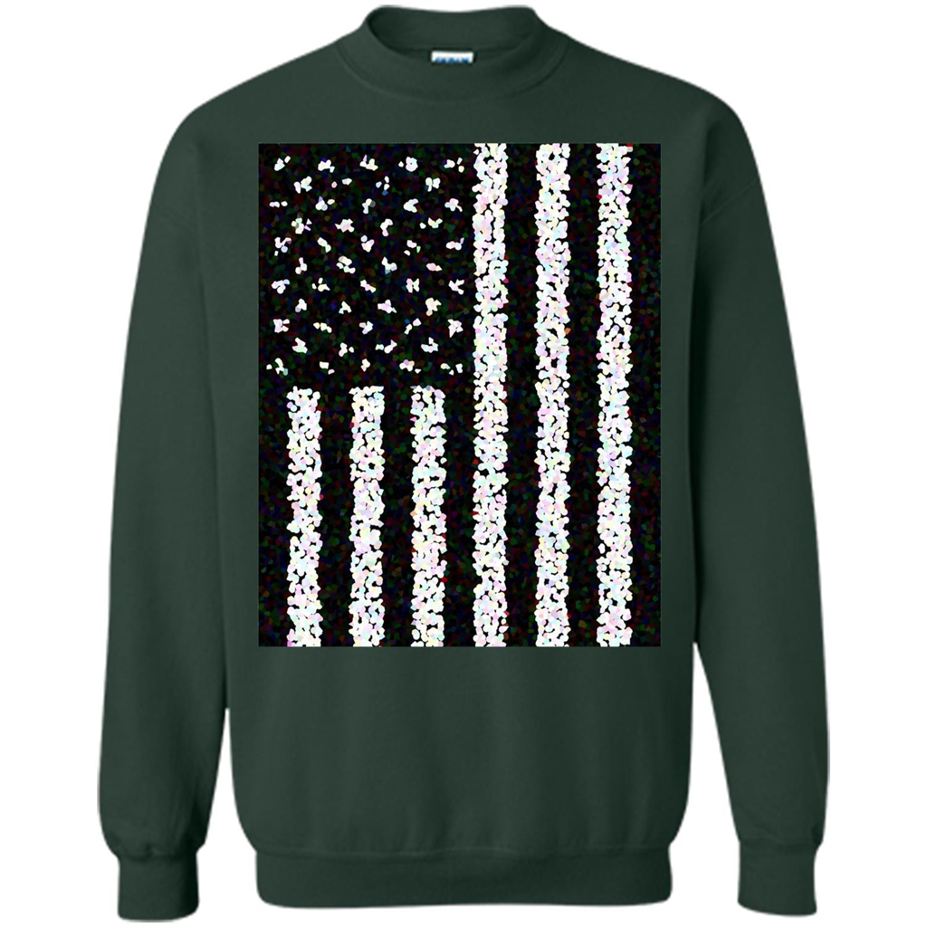 American Flag T-shirt Forest Green