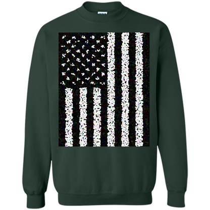 American Flag T-shirt Forest Green