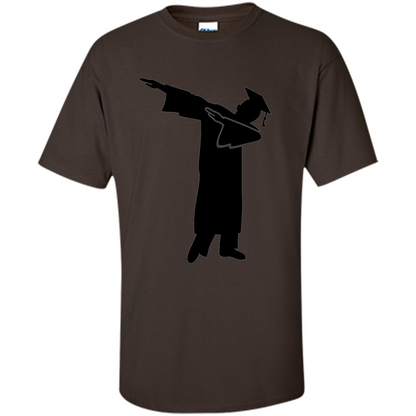 College High School Graduation T-shirt Dark Chocolate