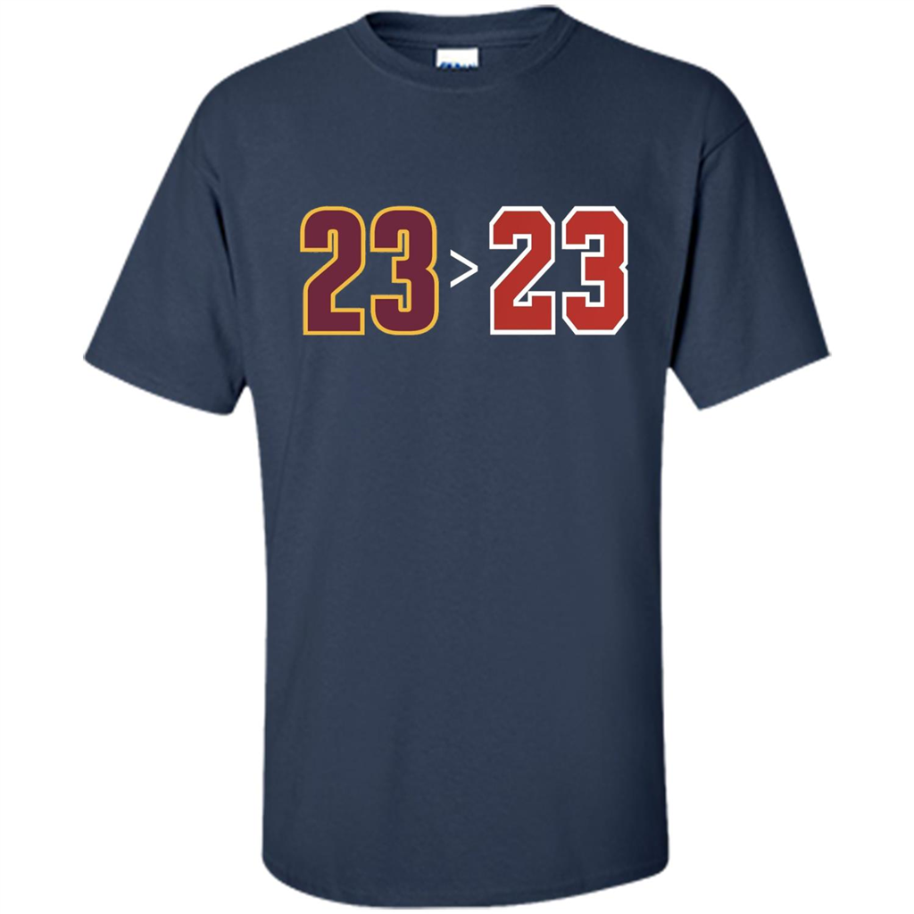 Basketball T-shirt 23 Is Greater Than 23 Navy