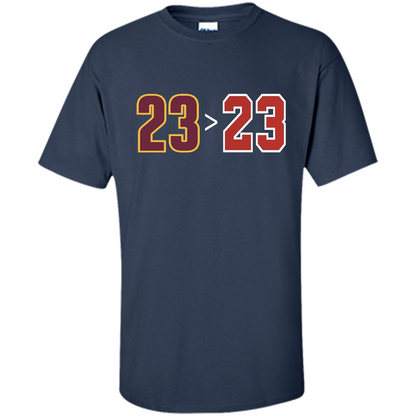 Basketball T-shirt 23 Is Greater Than 23 Navy