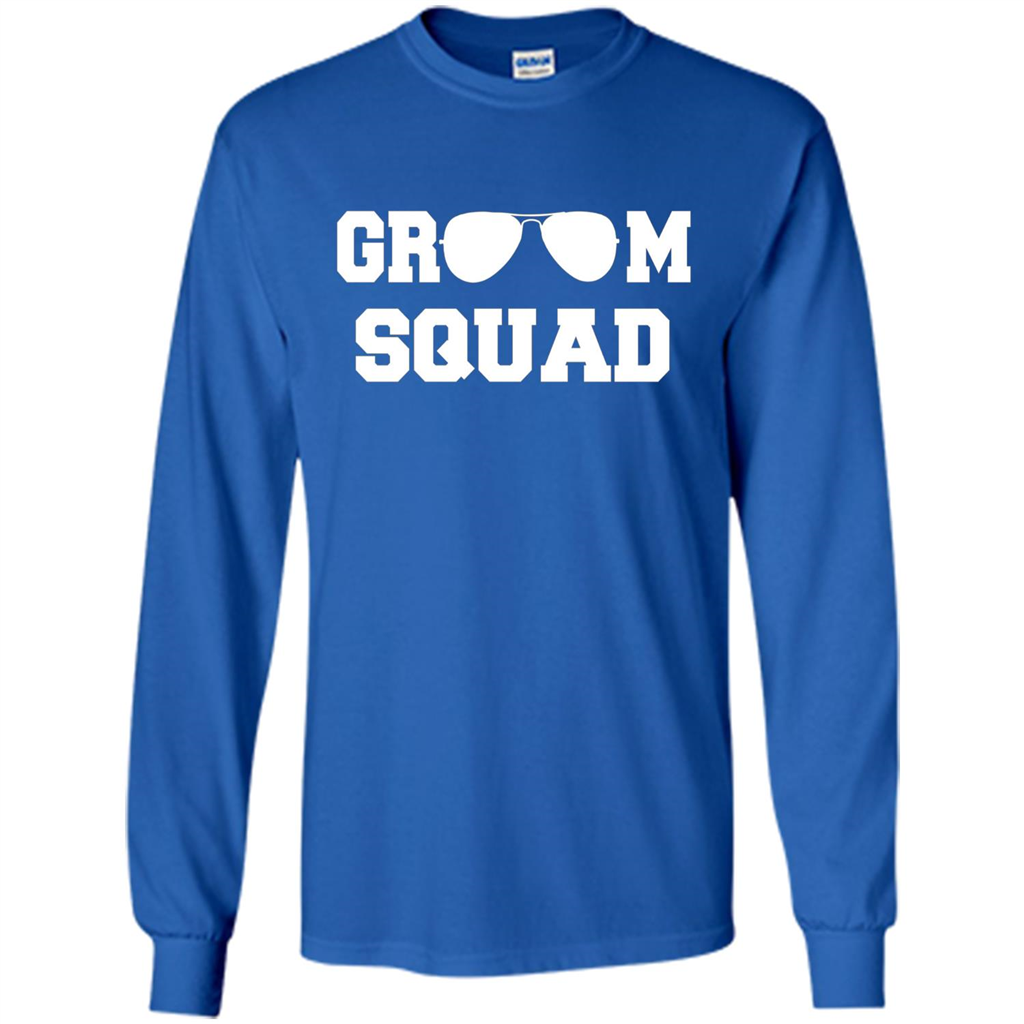 Cool Groom Squad T-Shirt Wedding Party Gift Shirt Royal