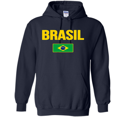 BRASIL T-shirt Brazilian National Country Flag Tee Camiseta cool shirt Navy