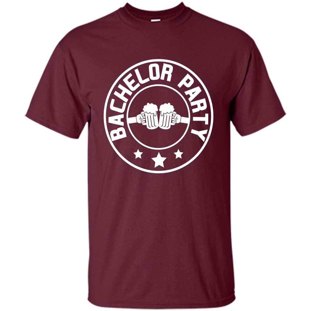 Men's Bachelor Party Cheers T-shirt Maroon
