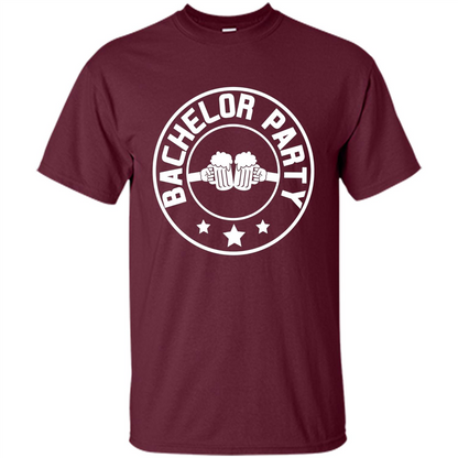 Men's Bachelor Party Cheers T-shirt Maroon