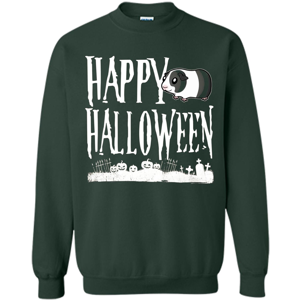 Happy Halloween Guinea Pig T-shirt Forest Green