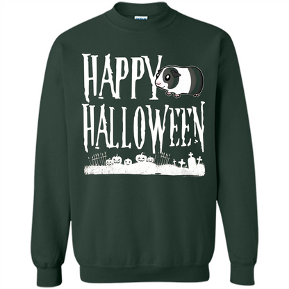 Happy Halloween Guinea Pig T-shirt Forest Green
