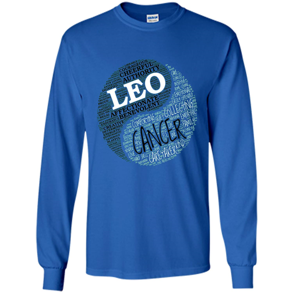 Zodiac Facts T-shirt Women Leo and Cancer T-shirt Royal