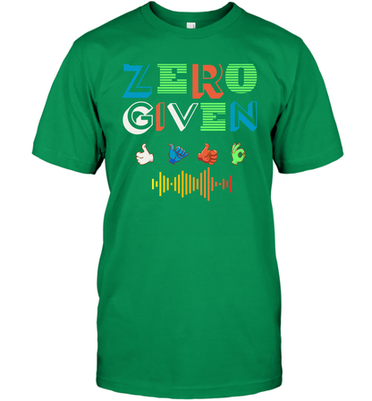 Zero Given Shirt T-Shirt T-Shirt Irish Green