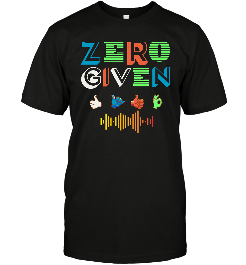Zero Given Shirt T-Shirt T-Shirt Black