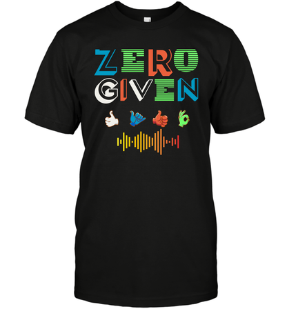 Zero Given Shirt T-Shirt T-Shirt Black