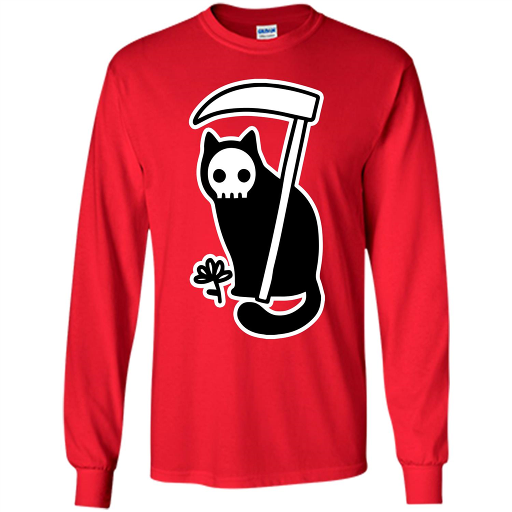 Cat Grimm Reaper T-shirt Red