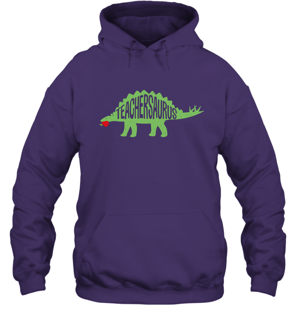 Teachersaurus Teacher Saurus Shirt Hoodie Hoodie Purple